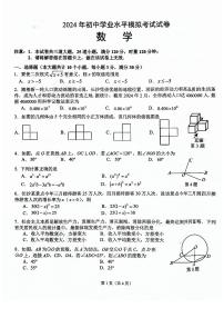 2024年湖南省长沙市湘江新区初中学业水平模拟考试（一模）数学试题