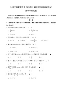 四川省遂宁市洪中学校2023-2024学年七年级下学期5月期中考试数学试题