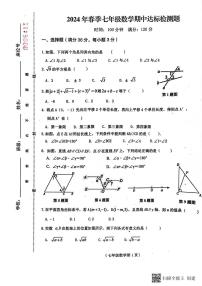 海南省省直辖县级行政单位临高县2023-2024学年七年级下学期5月期中数学试题