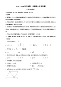 广东省阳江市江城区2023-2024学年七年级下学期期中数学试题（原卷版+解析版）