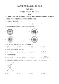 广西壮族自治区南宁市第十八中学2023-2024学年八年级下学期期中数学试题（原卷版+解析版）