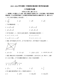 山东省滨州市博兴县2023-2024学年八年级下学期期中数学试题（原卷版+解析版）