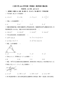 浙江省宁波市镇海区镇海区仁爱中学2023-2024学年七年级下学期期中数学试题（原卷版+解析版）