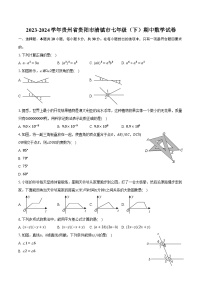 2023-2024学年贵州省贵阳市清镇市七年级（下）期中数学试卷（含解析）