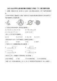 2023-2024学年山东省济南市历城区八年级（下）期中数学试卷（含解析）