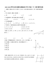 2023-2024学年北京市朝阳区陈经纶中学八年级（下）期中数学试卷（含解析）