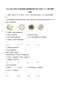 2023-2024学年江苏省盐城市鹿鸣路初级中学八年级（下）期中数学试卷（含解析）