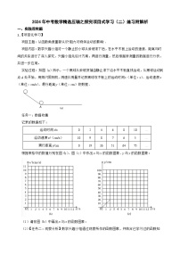 2024年中考数学精选压轴之探究项目式学习（二）练习附解析