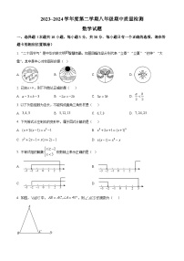 福建省宁德市福鼎市2023-2024学年八年级下学期期中数学试题（原卷版+解析版）