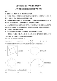 广东省清远市连州市2023-2024学年八年级下学期期中数学试题（原卷版+解析版）