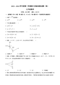 陕西省宝鸡市陈仓区2023-2024学年七年级下学期期中数学试题（原卷版+解析版）