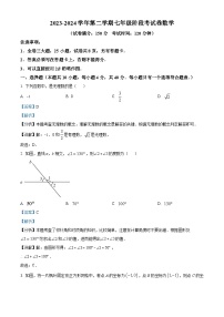 福建省厦门市外国语学校2023-2024学年七年级下学期期中数学试题