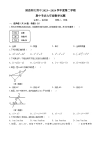 陕西省西安市陕西师范大学附属中学渭北中学2023-2024学年七年级下学期期中数学试题(无答案)