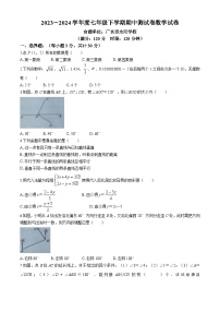 湖北省随州市广水市西协作区联考2023-2024学年七年级下学期期中数学试题