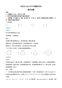 2024年广东省茂名市高州市九中考一模数学试题