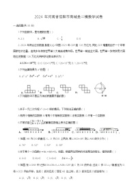 2024年河南省信阳市商城县中考二模数学试卷