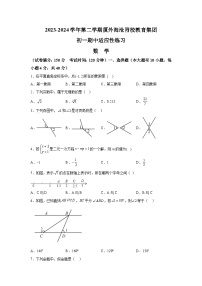 福建省厦门市海沧区厦外海沧附校教育集团2023-2024学年七年级下学期期中数学试题（含解析）