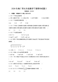 2024年春广西七年级数学下册期中试题2（含答案）