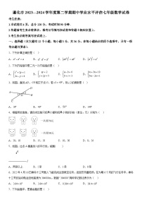河北省唐山市遵化市2023-2024学年七年级下学期期中数学试题（含解析）