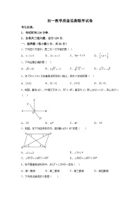 黑龙江省齐齐哈尔市2023-2024学年七年级下学期期中数学试题（含解析）