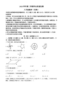 广东省广州市花都区2023-2024学年八年级下学期期中数学试题