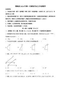 2024年陕西省渭南市蒲城县中考一模数学试题（原卷版+解析版）