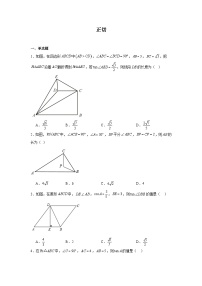 正切-中考数学二轮考前复习试题（全国通用）