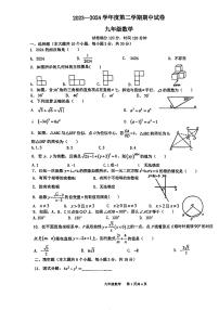 广东省汕头市潮阳实验学校2023-2024学年九年级下学期期中考试数学试题