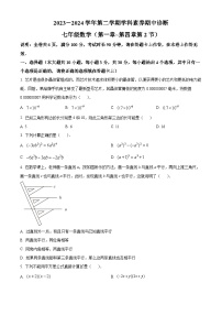 广东省深圳市龙岗区2023-2024学年七年级下学期期中数学试题（原卷版+解析版）