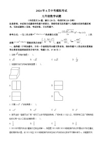 2024年湖北省宜昌市宜都市中考二模数学试题（原卷版+解析版）