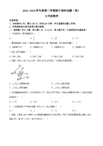 陕西省渭南市韩城市2023-2024学年七年级下学期期中数学试题（原卷版+解析版）