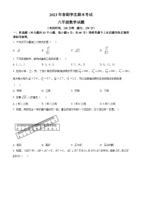 2022-2023学年八年级下学期期末数学试题-重庆市秀山土家族苗族自治县-(原卷版+解析版)