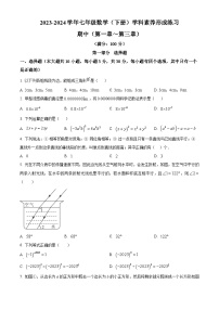 广东省深圳市龙岗区宏扬学校2023-2024学年七年级下学期期中数学试题（原卷版+解析版）