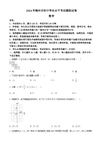 2024年广东省梅州市中考一模数学试题（原卷版+解析版）