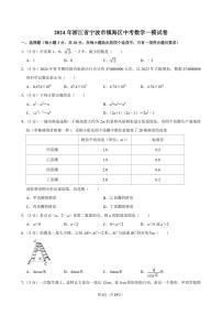 2024年浙江省宁波市镇海区中考数学一模试卷