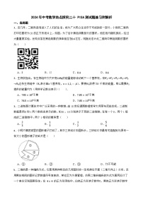 2024年中考数学热点探究二十 PISA测试题附解析