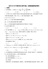 备考2024年中考数学核心素养专题二 选择题难题突破附解析