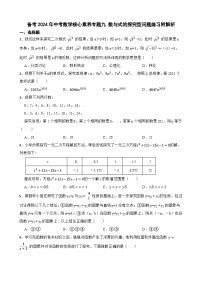 备考2024年中考数学核心素养专题九 数与式的探究型问题练习附解析