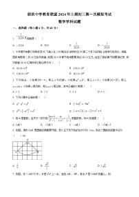 2024年四川省遂宁市射洪市四川省射洪中学校中考一模数学试题（原卷版+解析版）