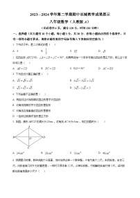 山西省忻州地区2023-2024学年八年级下学期期中数学试题（原卷版+解析版）