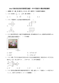 2024年陕西省西安市雁塔区高新一中中考数学六模试卷附解析