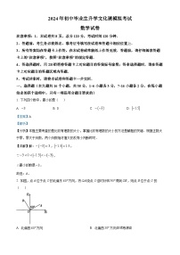 04，2024年河北省保定市竞秀区中考一模数学试题