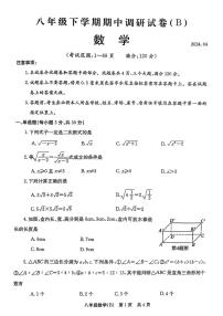 82，河南省安阳市林州市2023-2024学年八年级下学期期中数学试题