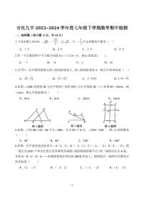 206，吉林省吉林市吉化第九中学校2023-2024学年七年级下学期期中考试数学试题