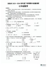 224，湖北省孝感市安陆市2023-2024学年七年级下学期期中质量调研数学试卷