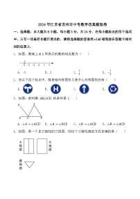 2024年江苏省苏州市中考数学仿真模拟卷