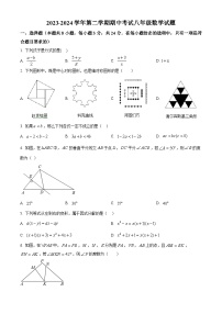 陕西省西安市雁塔区高新区第三初级中学（博雅班）2023-2024学年八年级下学期期中数学试题（原卷版+解析版）