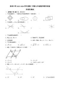 10，内蒙古自治区巴彦淖尔市杭锦后旗杭锦后旗陕坝中学2023-2024学年七年级下学期4月月考数学试题(无答案)