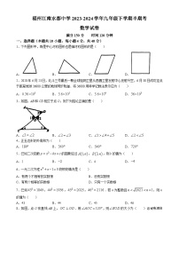 43，福建省福州市仓山区福州江南水都中学2023-2024学年九年级下学期期中数学试题(无答案)