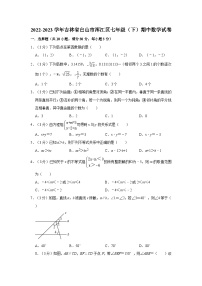 193，吉林省白山市浑江区2022—2023学年下学期七年级期中数学试卷